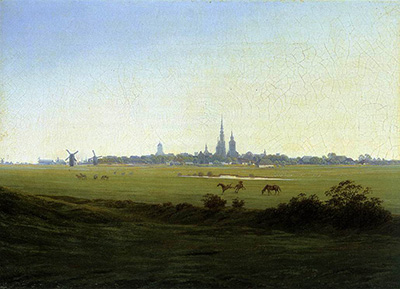 Prairies près de Greifswald Caspar David Friedrich